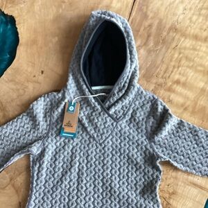 Prana Women's Gray Textured Hoodie - Size XS